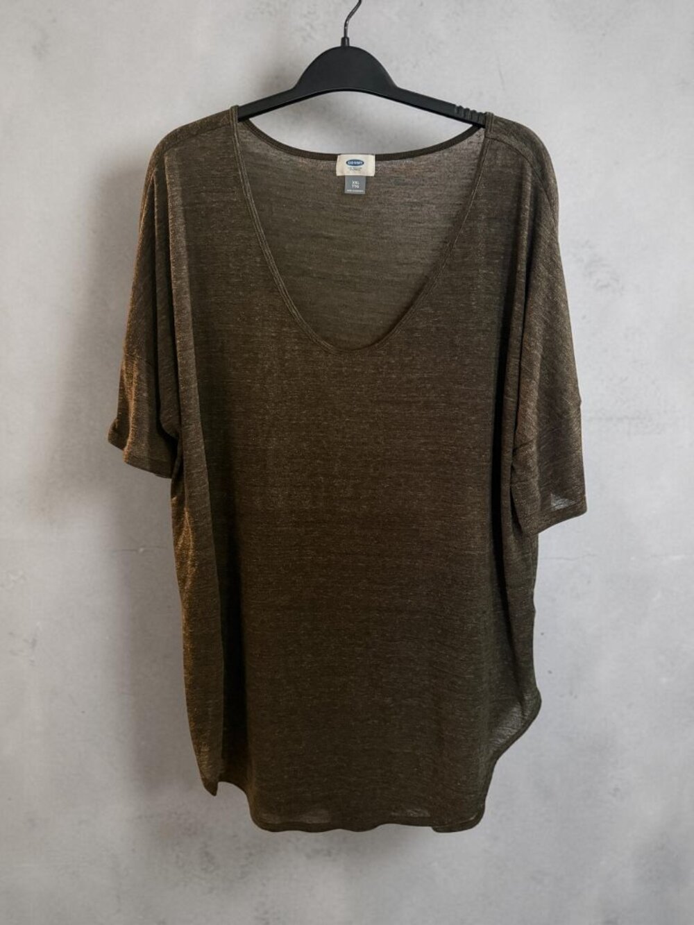 Women's Old Navy Dark Green Oversized Tee Size XXL